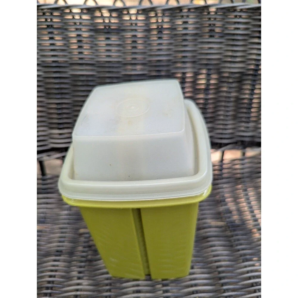 Vintage Tupperware Pick-A-Deli Pickle Keeper Avocado Green 1330 Complete 3pc